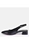 Large Size Heeled Shoes Black Shiny Low Heel 41-42-43-44 - 7