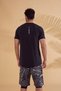 Lycra Men's Swimming T-Shirt - Black |   Marina T2341 - 4
