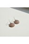 100% Handmade Copper |   Copper Beige Geometric Round Patterned Dangle Earrings |   100% Handmade Copper 6 - 4