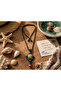Amarisa Bohemian Hand-Knitted Macrame Necklace with Colorful Bead Detail - 2