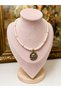 Pearl Choker Necklace with Sun Charm