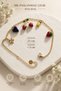 Strawberry Pineapple Grape Flower Figured Stainless Steel Gold Women's Anklet - Sea Ankle Beach Jewelry - 2