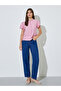 Pink Solid Ruffle Trim Button Front Blouse - 2