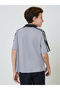 Teen Boys Text Print Open Collar Polo T-Shirt - 4