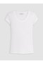 Lcw Vision White U-Neck 100% Cotton Women's T-Shirt - 5