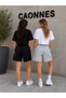 2-Piece Shorts for Women (Black-Grey) Summer Shorts Anti-Sweat - 2