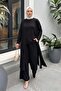 Triple Viscose Combed Cotton Suit 13205 - Black - 2