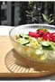 1 Piece Glass Transparent 20 cm Salad Bowl Medium Size Salad Plate Bowl 20 cm - 3