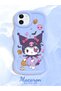 iPhone 12 Compatible Case Camera Protector Blue Silicone Couple Phone Case Cartoon Pattern - 2