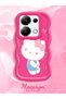 Poco M6 Pro 4g Compatible Case Camera Protector Red Silicone Couple Phone Case Kitty Pattern - 2