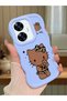 Realme C55 Compatible Case Camera Protector Blue Silicone Couple Phone Case Kitty Pattern