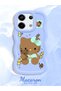 Redmi Note 13 Pro 5g Compatible Case with Camera Protector Blue Silicone Couple Phone Case Kitty Pattern - 2