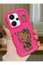 Redmi Note 13 Pro Plus 5g Compatible Case with Camera Protector Red Silicone Couple Phone Case Kitty Pattern