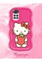 Redmi Note 11S Compatible Case Camera Protector Red Silicone Couple Phone Case Kitty Pattern - 2