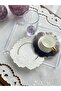 Flower - Cocktail Napkin Holework Cream - 15X15 cm 2 Pieces