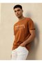 Men Slim Fit Crew Neck Short Sleeves Printed T-shirt