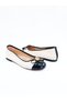 Women's Genuine Leather Ballerinas Beige - 3