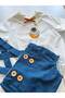 100% Cotton Fabric Space Concept Party Baby Set - 3