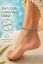 316 L Steel Half Heart Detailed Anklet Set of 2 Meaningful Gift for a Friend - 3