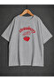 Women's Strawberry Milk Printed Oversized T-Shirt
