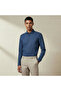 Men Slim Fit Collared Textured Long Sleeves Shirt