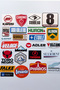 Imaginary Championship Rally Sponsor Stickers 24 Pieces Waterproof Laptop Thermos Phone Sticker Set - 2