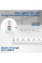 PowerMatrix2-5M.UK 16-in-1 Power Strip – 10 AC Sockets, 3 USB-C, 3 USB-A, 33W Fast Charging, 5M Cable, 2500W - 3