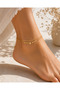 Steel Singapore Star Ball Anklet Gold / Silver Color Women - 2