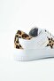 White Leopard Women's Sneakers - 8