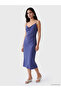Original Draped Collar Drawstring Strap Gathered Dress