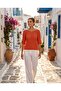 Summer Thin Knit Half Sleeve Knitwear Blouse