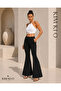 Women's Halter Neck Front Tie Camisole Crop Top - 4