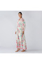 Lavender Solid Tiered Belted Maxi Shirt Dress - 3