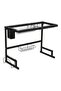 Stainless Steel Over Sink Dish Drying Rack Black 67x10x35cm