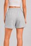 2 Pack Women's Black Cute Star Printed Shorts with Pockets Lace up Elastic High Waist Summer Casual Shorts - 6