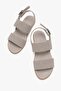 Buckle-Strapped Double-Strapped Women's Sandals Vison - 5