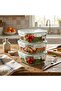 6 Pcs Borosilicate Square Glass Containers with Leak Proof Airtight Lid, Food Storage Container Dishwasher, Microwave, Freezer, Oven Safe, BPA Free - 4