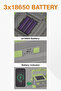 Split Solar LED Work Light with Rechargeable Remote Timer Control - 3