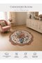 Eta Traditional Patterned Modern Woven Base Decorative Carpet Yuvsdtamor2654 - 2