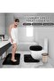 3 Piece Microfiber Non Slip Absorbent Bath Mat Set Bathroom Rug Quick Dry Soft Plush - 3