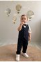 Baby Boy Navy Blue Vest Classic Suit with Bow Tie – Special Occasion Suit with Shirt, Pants, and Bow Tie