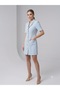 Dosso Dossi̇ Phardi̇ Special Design Gold Button Detailed Dress 4341 - 3