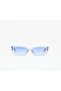 Messyweekend Grace Sunglasses Transparent Blue Frame Grey Glass Uv400 Protection Unisex Premium Acetate - 3