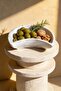 Handmade Concrete Presentation Bowl with Marble Pattern Decorative Snack Bowl for Nuts and Snacks - 6