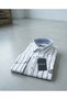 Long Sleeve Striped Cotton Regular Fit Premium Men's Shirt - 5