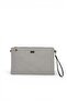 Black - Black Houndstooth Plaid Women's Portfolio and Clutch Handbag Sp1034