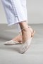 Aria Women's Lace Detailed Ankle Strap Ballerina Sandals - 5