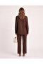 Linen Two-Piece Set with Butterfly Embroidery - 3