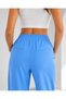 Women's High Waist Drawstring Tied Lightweight Textured Loose Trousers - 4