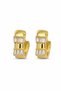 Yellow Color Zircon Stone Stylish Hoop Earrings Women's Bijouterie Earrings